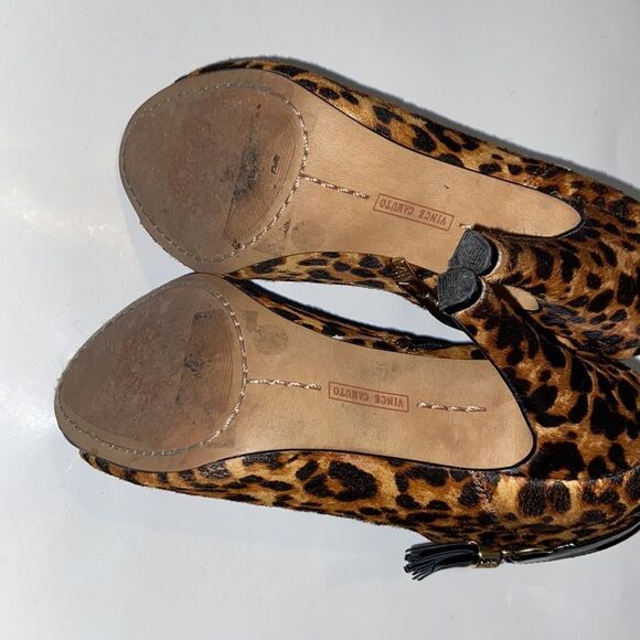 Vince Camuto VC-KEVIA Animal Print Calf- Hair Boots Woman Shoes Size 6M - Picture 6 of 9